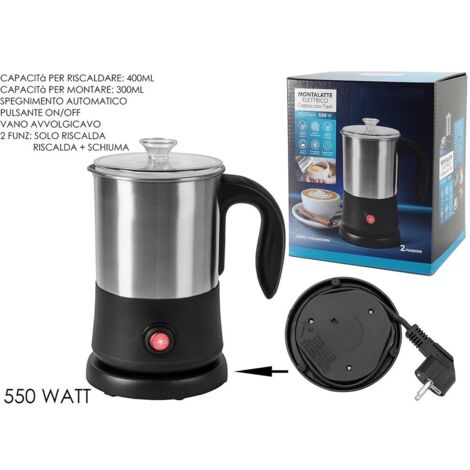 BEPER P102SBA008 Montalatte Elettrico Ricaricabile USB - Monta Latte Per Cappuccino Elettrico Con Frusta Montapanna Inclusa Rosso Bianco 95794396