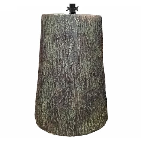 Tronco per albero di natale h45 in vetroresina base piede supporto realistico elegante albero max altezza cm 240