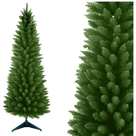 Albero Innevato in Pvc con Luci Led H.210 cm con Apertura ad Ombrello | Albero
