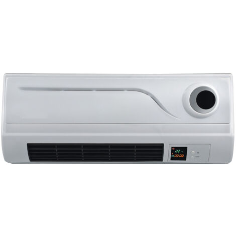 Termoventilatore da Parete 2000w elettrica tipo condizionatore a muro aria calda termoconvettore stufa Alta Efficienza Energetica con Telecomando