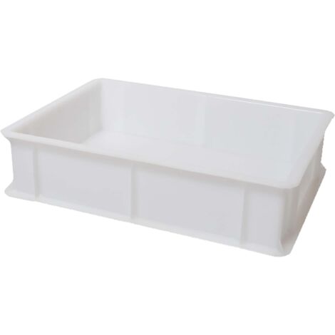 Cassetta per impasti palline lievitazione pizza pane LT. 12 cm 40X30 alta 13 professionale senza coperchio contenitore cibo sovrapponibile certificata per alimenti
