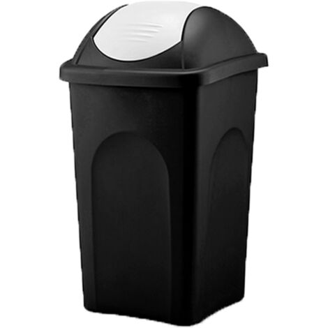 Pattumiera Basculante Multipat Nero/Bianco L 60 Stefanplast