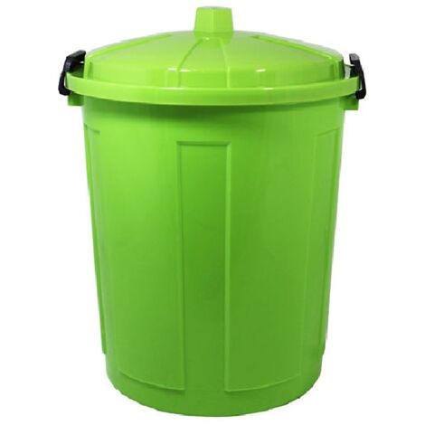 Bidone Carrellato Per Raccolta Differenziata - Mobil Plastic - 120 Lt Con Coperchio Grigio