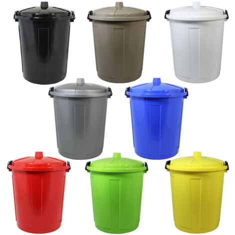 Bidone contenitore coperchio con chiusura antirandagismo 21lt pattumiera casa cucina giardinaggio raccolta differenziata antiodori - colorigenerali: KIT 6 ETICHETTE CM 7X10