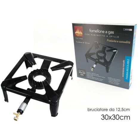 Fornello a gas da campeggio per cucina bruciatore in giardino cm  30x30
