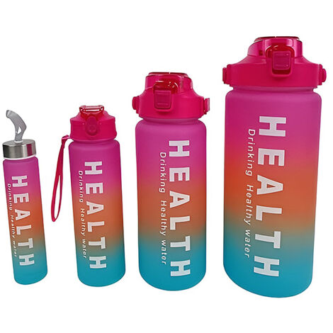 4 borracce Modulari in policarbonato matrioska impilabili di bottiglie per bevande acqua succo di frutta Sport Viaggi Ufficio da 300 ml a 3LT (1/4)
