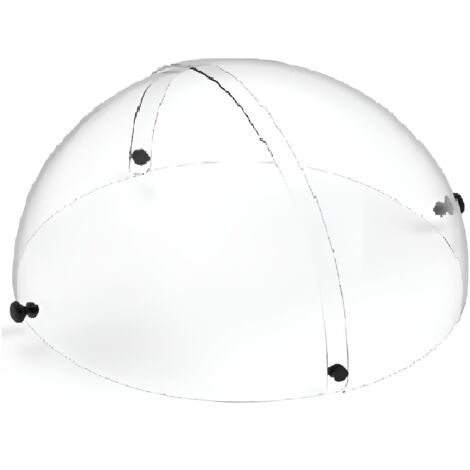 Cupola Rotonda Copri Dolci Ø 41 cm vetrina coperchio Trasparente Doppia Apertura con Pomelli Neri Elegante per Buffet Bar Hotel B&B Alta 23 cm BPA Free Made in Italy (1/4)