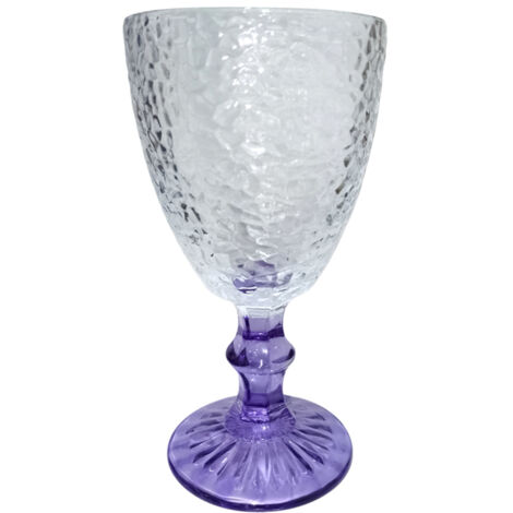 Set 6 Bicchieri da tavola stile barocco in Vetro trasparente da 30 cl PREGIATI per Stile e Raffinatezza Eleganza per Ogni Occasione