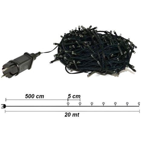 Catena luminosa LED da 3 metri a ricarica solare con 10 lampadine effetto rattan