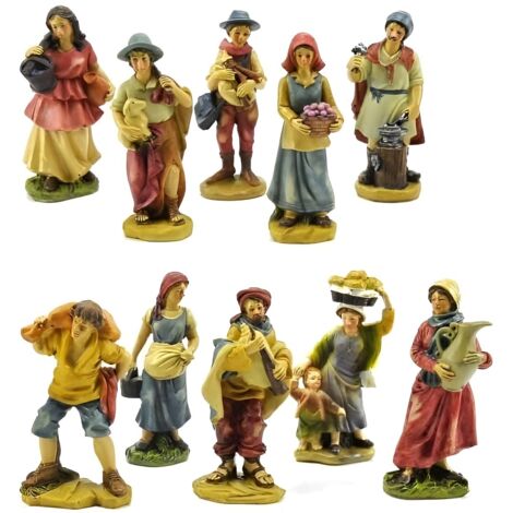 FADEDA Carro Pastorale Per Presepe – Altezza 10 Cm – Statuina In Legno Dipinta A Mano, Personaggio Fedele Ai Dettagli – Decorazione Natalizia Da Tavolo - 4