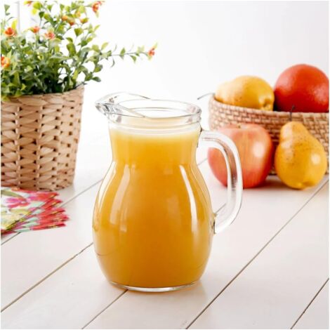 Set 6 Brocche In Vetro Trasparente Per Caffè E Latte – Con Manico E Beccuccio, 100 Ml, Per Crema, Sciroppo E Bar