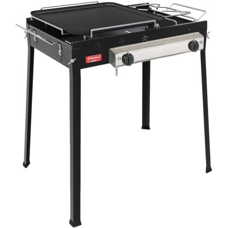 BARBECUE. GAS PLANCHA 2F 71X48X69H PIASTRUTTURA A/BRUCIATORE