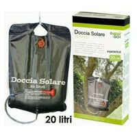Doccia da campeggio, borsa doccia da 20 litri, colore nero