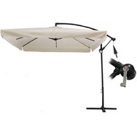 Ombrellone per giardino a braccio 250x250cm da bar piscina terrazzo balcone locali pub in metallo e poliestere