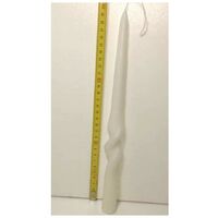 Candela da candelabro bianca per addobbi natalizi centro tavola natalizio decorazioni 30 cm