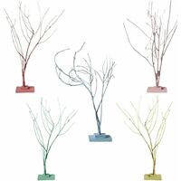 Albero di Pasqua in legno ramo decorazioni casa vetrina negozio pasquali addobbi new in vari colori da addobbare - colorigenerali: ROSA