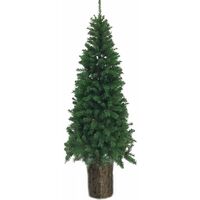 Albero di natale artificiale con base tronco supporto piede in legno realistico per le vostre casa vetrine negozi idea regalo - tronco più albero: tronco con cervino 230 cm - MISURA: TRONCO GRANDE