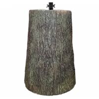 Tronco per albero di natale h45 in vetroresina base piede supporto realistico elegante albero max altezza cm 240