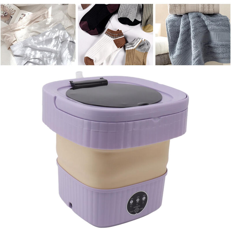 6L Mini lave-linge Portable pliable et automatique,machine à laver