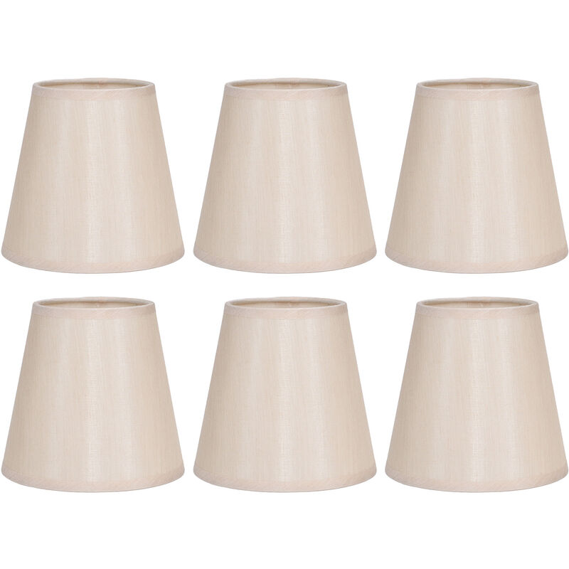 Eosnow Abat-jour en tissu Simple et moderne, 6 pièces, pour lustre de Table  E14, applique murale