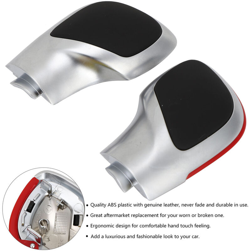Eosnow Pommeau de levier de vitesse couvercle latéral garniture décoration  remplacement pour bote de vitesses automatique