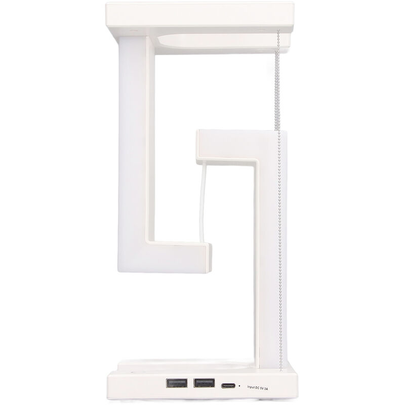 Lampe de bureau, suspension anti-gravité, lampe de table LED avec fonction  de charge sans fil pour téléphone portable, lampe de bureau pour la maison,  le bureau, peut supporter 2 kg : 