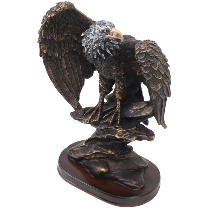 Eosnow Statue d'aigle en résine vive, ingénieuse et Durable, décoration  Vintage, Figurine d'aigle pour