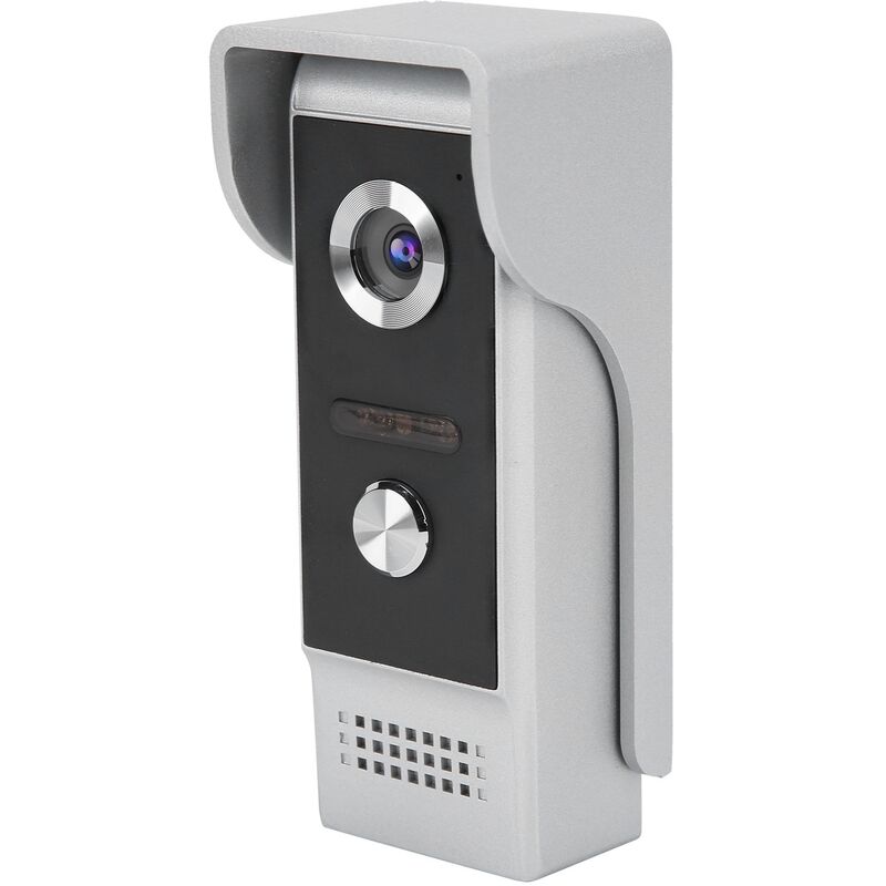 OWSOO Moniteur d'intérieur de sonnette vidéo filaire de 7 pouces avec caméra  extérieure étanche à la pluie IR-CUT Visual Audio bidirectionnel à distance  Déverrouiller le visiophone 