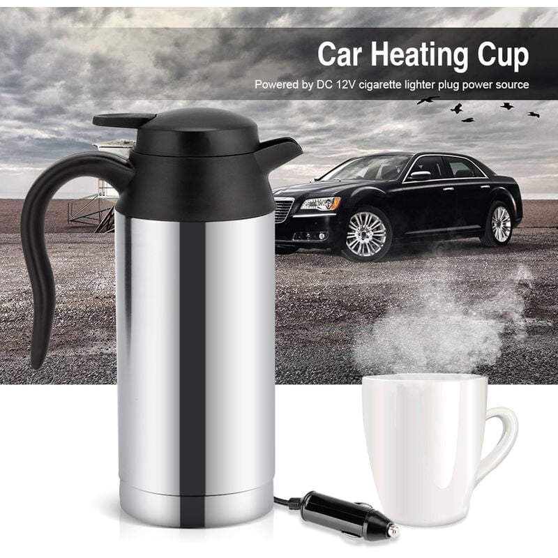 Eosnow Tasse chauffante électrique pour voiture en acier inoxydable de  750ml, tasse à boire pour véhicule