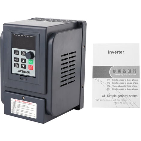Eosnow 1-Phase 220V Input 3-Phase 380V Output 1.5KW VFD Contrleur de vitesse à onduleur à fréquence variable