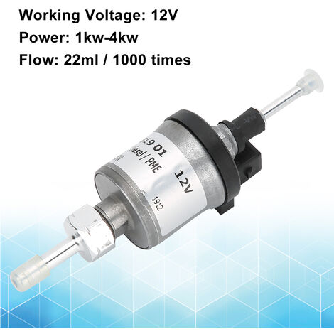 Pompe à carburant diesel en acier inoxydable, pompe de chauffage diesel 24  V, pompe doseuse de carburant 1 KW-4 KW, pompe doseuse de carburant diesel