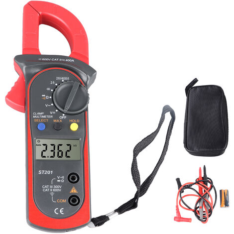 Ampèremètre-voltmètre de test électrique à pince numérique  multifonctionnelle, mini-pince ampèremétrique portable pour la fréquence de  résistance RMS