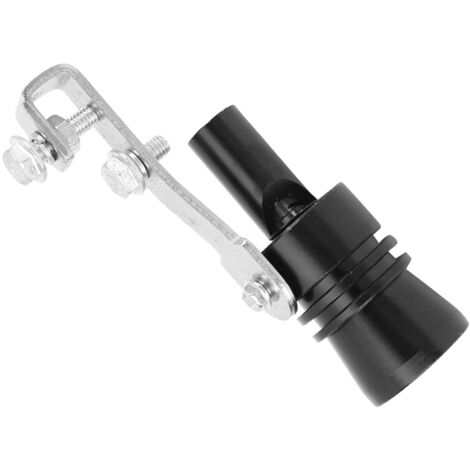 Eosnow Alliage d'aluminium Turbo son queue gorge tuyau d'échappement sifflet voiture pièce modifiée TC XL (noir)