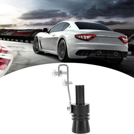 Eosnow Alliage d'aluminium Turbo son queue gorge tuyau d'échappement sifflet voiture pièce modifiée TC XL (noir)