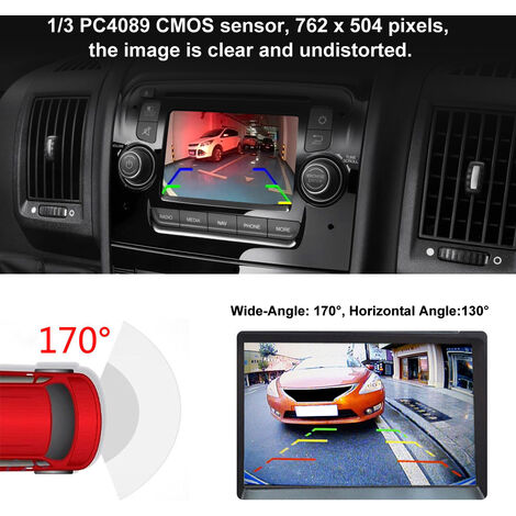 Moniteur de caméra de recul 1-3 PC4089 avec ajustement PAL - NSTC pour Opel Vivaro 2001-2014