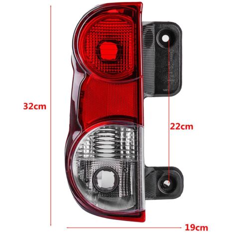 HECASA Paire de feux arrière compatibles avec Nissan Frontier 2005-2021 et Suzuki Equator 2009-2012 de rechange pour NI2800206 NI2800170 NI2801206 NI2801170 avec ampoule lentille fumée, côté