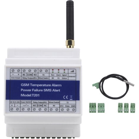 GSM SMS alarme de température alerte de panne de courant contrle à distance  prise en charge rapport de minuterie