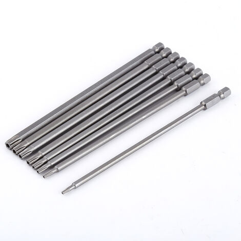 Lot De 8 Embouts Tournevis Carrés Hex 2mm 1/4 - Acier S2 Magnétique - Neuf Sous Blister