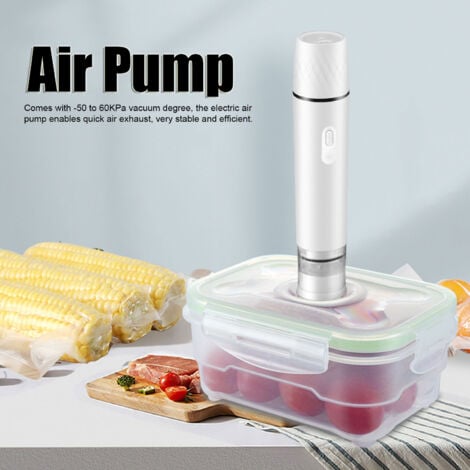 Eosnow Pompe à Air électrique, scelleuse sous vide portative, Machine-outil de scellage sans fil pour le stockage des aliments, blanc