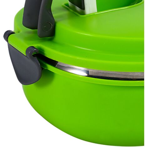 Eosnow Bote à déjeuner isolée en acier inoxydable, stockage des aliments, dner, dner, 1 couche, vert