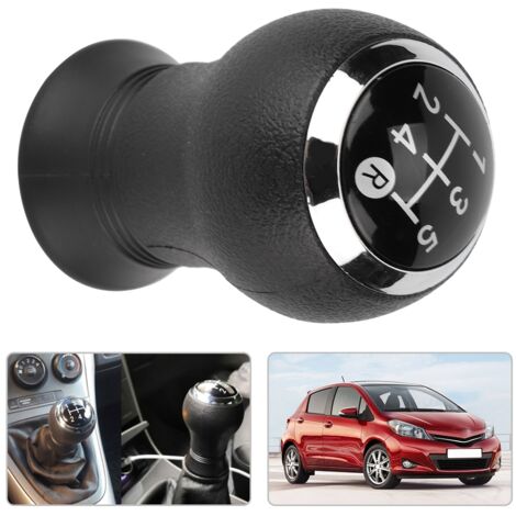 Eosnow Tête de pommeau de levier de vitesse à 5 vitesses, Modification de voiture, pour Toyota Yaris 2005 – 2010 (ordinaire)