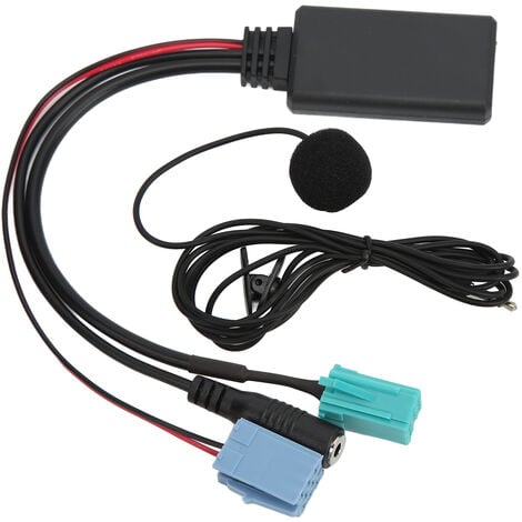 Eosnow Cble Audio AUX pour autoradio, adaptateur d'entrée MP3 de  remplacement pour Clio Espace Kangoo