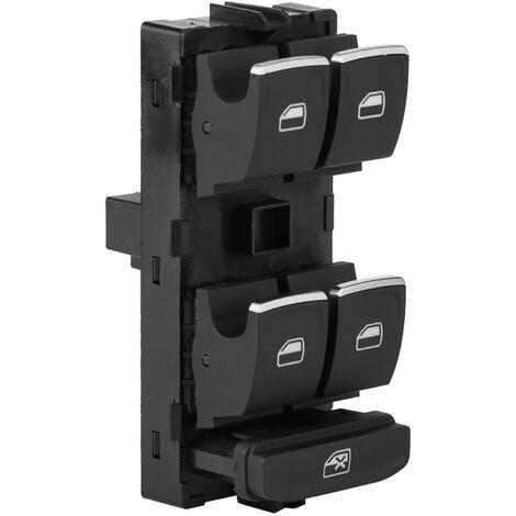 Interrupteur De Fenêtre Haute Sensibilité ABS Métal - Référence 5G0 959 855L, Neuf, Pour Auto