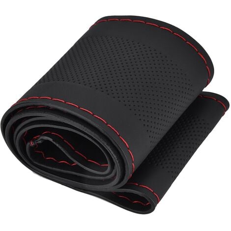 Eosnow Coque de couverture de volant en cuir véritable, universelle, antidérapante, pour voiture