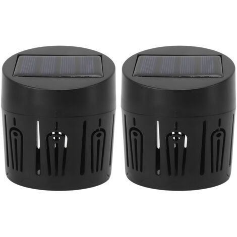 Eosnow Lampes solaires de clture, 2 pièces, décoration élégante, motif de coquille, étanche IP67, applique murale solaire pour jardin intérieur et extérieur