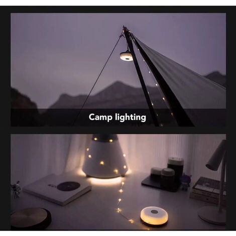 Lampe de camping LED avec guirlande lumineuse - Ambiance LED