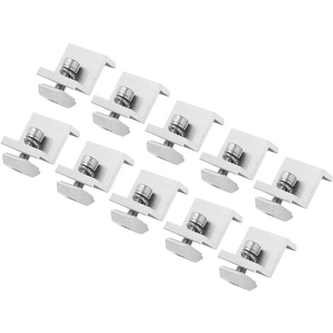 Supports Panneaux Solaires Lot De 4 Supports En Z Pour Panneaux Solaires - Aluminium Noir 60x50x30 Mm - Avec Boulons Et écrous - Pour Camping-car, Bateau, Toit Alliage Aluminium Léger Anti-rouille