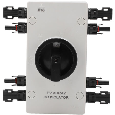 Interrupteur de déconnexion solaire, isolateur PV, étanche IP66, DC 1000V,  32A, pour système électrique