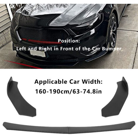 Jupe Avant Pare-chocs Noire Brillante Pour BMW Série 5 F10 F11 (2009-2017) – Style M Sport – ABS – Installation Facile