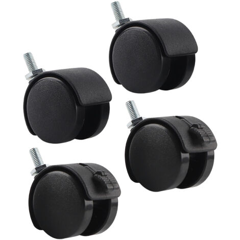 Lot De 4 Roulettes Pour Meubles, Roulettes Pivotantes Pour Meubles Roulette Avec Frein